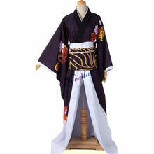 Load image into Gallery viewer, Demon Slayer Kimetsu no Yaiba Cosplay Costumes Kibutsuji Muzan Cosplay Costume Women Kimono Uniforms Clothes Dresses Wig
