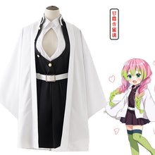 Load image into Gallery viewer, Demon Slayer Kimetsu no Yaiba Mitsuri Kanroji Kisatsutai Kimono Halloween Clothes Cosplay Costume
