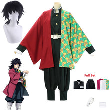 Load image into Gallery viewer, Anime Demon Slayer Kimetsu no Yaiba Tomioka Giyuu Cosplay Costume Women and Men Kimono Uniform Halloween Christmas Party Clothes
