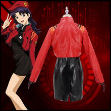 Load image into Gallery viewer, Evangelion Cosplay Misato Katsuragi Cosplay Costumes Dress Coat Uniforms Halloween Women Costume
