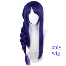 Load image into Gallery viewer, Game Genshin Impact Raiden Shogun Cosplay Costume Baal Sexy Women Uniform Wig Dress Full Set Halloween Party Costumes
