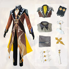 Load image into Gallery viewer, Game Genshin Impact Zhongli Cosplay Costume Zhong Li Cosplay Genshin Impact Cosplay Halloween Costume for Men Full Sets
