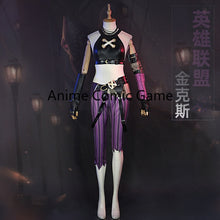 Load image into Gallery viewer, Anime Game LOL Arcane Cosplay Costume Crit Loli Jinx Cosplay Loose Cannon Cosplay Outfit Shoes Wig Sexy Women Carnival Costume
