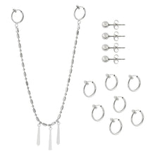 Load image into Gallery viewer, Horimiya Miyamura Izumi Cosplay Costume Punk Rock Earrings Lip Clip Chain Ear Clip Jewelry Accessories Unisex Prop
