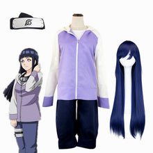 Load image into Gallery viewer, Anime Hyuga Hinata Shippuden Generation Jacket Pants Cosplay Costumes

