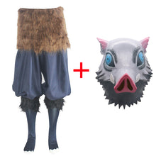 Load image into Gallery viewer, Anime Inosuke Cosplay Costume Demon Slayer Kimetsu No Yaiba Hashibira Inosuke Cosplay Pants Halloween Costume Pig Head Mask

