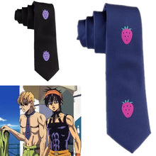Load image into Gallery viewer, Bizarre Adventure Pannacotta Fugo Strawberry Neck Tie Cosplay Accessoies
