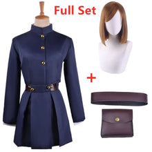 Load image into Gallery viewer, Anime Jujutsu Kaisen Kugisaki Nobara Cosplay Costume Top Skirt Coat Halloween Women Uniform Waist Arms Bag Full Set
