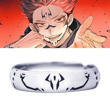 Load image into Gallery viewer, Jujutsu Kaisen Ryomen Sukuna Cosplay Costumes Metal Ring Adjustable Unisex Men Jewelry Accessories Prop
