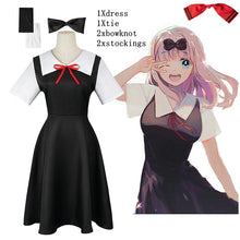 Load image into Gallery viewer, Anime Kaguya-Sama: Love Is War Shinomiya Kaguya Cosplay Costumes Fujiwara Chika Adult Anime Clothing Woman Dresses Headdress
