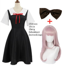 Load image into Gallery viewer, Anime Kaguya-Sama: Love Is War Shinomiya Kaguya Cosplay Costumes Fujiwara Chika Adult Anime Clothing Woman Dresses Headdress
