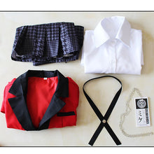 Load image into Gallery viewer, Anime Kakegurui Cosplay Yomotsuki Runa Cosplay Costume Coat Jk School Girls Uniform Hoodie Halloween Dress Girl Winter Cute Paja

