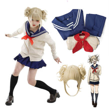 Load image into Gallery viewer, Anime My Hero Academia Cosplay Costume Boku No Hero Academia Himiko Toga JK Uniform Sweater Wig Halloween Costumes for Women
