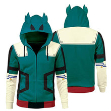 Load image into Gallery viewer, My Hero Academia Midoriya Izuku Deku Cosplay Costume Jacket Adult Unisex Hoodie Coat Sweatshirts
