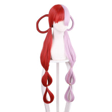 Load image into Gallery viewer, Anime ONE PIECE FILM RED UTA Cosplay Wigs Long Half Red And Purple Synthetic Hair Halloween Party Costume Cosplay Wig
