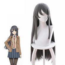 Load image into Gallery viewer, Rascal Does Not Dream of Bunny Girl Senpai Sakurajima Mai Cosplay Costume Women Black Jumpsuit Wig Halloween Costumes

