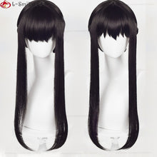 Load image into Gallery viewer, Anime SPY×FAMILY Yor Forger Long Black Cosplay Wig Hair Heat Resistant Synthetic SPY FAMILY Halloween Role Play Wigs + Wig Cap
