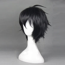 Load image into Gallery viewer, Anime Seraph of the End Yuichiro Hyakuya Wig Cosplay Costume Owari no Seraph Black Short Men Heat Resistant Synthetic Hair Wigs
