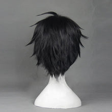 Load image into Gallery viewer, Anime Seraph of the End Yuichiro Hyakuya Wig Cosplay Costume Owari no Seraph Black Short Men Heat Resistant Synthetic Hair Wigs
