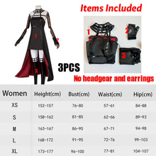 Load image into Gallery viewer, Anime Spy Family Yor Forger Cosplay Killer Assassin Gothic Halter Black Dress Outfit Cosplay Costume with Leather Stockings
