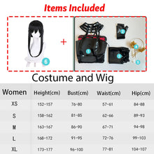 Load image into Gallery viewer, Anime Spy Family Yor Forger Cosplay Killer Assassin Gothic Halter Black Dress Outfit Cosplay Costume with Leather Stockings
