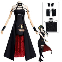Load image into Gallery viewer, Anime Spy X Family Yor Forger Cosplay Costume Wig Dress Suit Black Red Skirt Set Yor Briar Earring Long Hair Women Clothes Party
