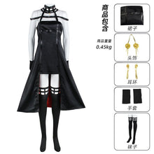 Load image into Gallery viewer, Anime Spy X Family Yor Forger Cosplay Wig Dress Suit Assassin Gothic Black Red Skirt Outfit Uniform Yor Briar Earring Long Hair
