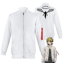 Load image into Gallery viewer, Tokyo Revengers Hanemiya Kazutora Cosplay Costume White Coat Uniform Baseball Coat Halloween Costumes for Men
