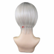 Load image into Gallery viewer, Anime Tokyo Revengers Izana Kurokawa Cosplay Wig White Short and Silver Heat Resistant Synthetic Halloween Party Hair + Wig Cap
