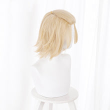 Load image into Gallery viewer, Anime Tokyo Revengers Manjiro Sano Cosplay Wig Light Blond Short Hair Heat Synthetic Fiber Hair + Free Wig Cap Role Play Men
