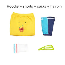 Load image into Gallery viewer, Wonder Egg Priority Ohto Ai Cosplay Costumes Hoodie Pullover Yellow Sweatshirt Shorts Wig Bag Sock
