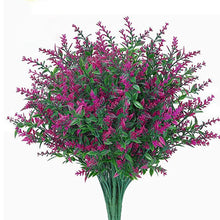 Load image into Gallery viewer, Artificial Flower Plastic Lavender Fake Plant Wedding Home Garden Decoration Bridal Bouquet Photography Props Household Products
