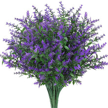 Load image into Gallery viewer, Artificial Flower Plastic Lavender Fake Plant Wedding Home Garden Decoration Bridal Bouquet Photography Props Household Products
