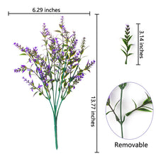 Load image into Gallery viewer, Artificial Flower Plastic Lavender Fake Plant Wedding Home Garden Decoration Bridal Bouquet Photography Props Household Products
