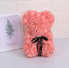 Load image into Gallery viewer, Artificial Flowers 25cm Rose Bear Girlfriend Anniversary Christmas Valentine's Day Gift Birthday Present For Wedding Party
