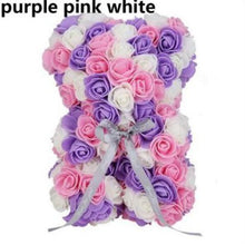 Load image into Gallery viewer, Artificial Flowers 25cm Rose Bear Girlfriend Anniversary Christmas Valentine's Day Gift Birthday Present For Wedding Party
