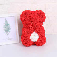 Load image into Gallery viewer, Artificial Flowers 25cm Rose Bear Girlfriend Anniversary Christmas Valentine's Day Gift Birthday Present For Wedding Party
