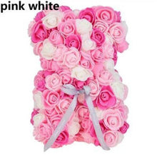 Load image into Gallery viewer, Artificial Flowers 25cm Rose Bear Girlfriend Anniversary Christmas Valentine's Day Gift Birthday Present For Wedding Party

