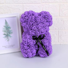 Load image into Gallery viewer, Artificial Flowers 25cm Rose Bear Girlfriend Anniversary Christmas Valentine's Day Gift Birthday Present For Wedding Party
