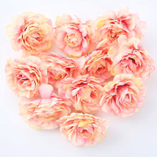 Load image into Gallery viewer, Artificial Flowers 5Cm Silk Rose Head Diy Home Room Wedding Decoration Artificial Rose Christmas Wreath Gift New Year Decor

