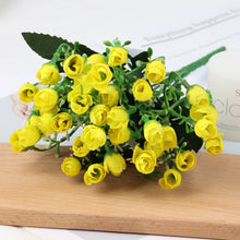 Load image into Gallery viewer, Artificial Flowers Rose Buds Lot Gypsophila Fake Artificial Plant Flower Bouquet For Wedding Home Festation DIY Decoration
