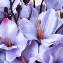 Load image into Gallery viewer, 3pcs Artificial Silk Flowers Autumn Simulation Bouquet Magnolia Home  Decoration Orchid Flower Photography Props Fake Flowers Wedding
