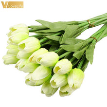 Load image into Gallery viewer, Artificial Tulip Flowers Mini Tulip Flowers Fakes Flowers Real Wedding Flowers Wedding Banquet Bridal Home Decor Valentines Day
