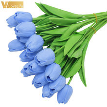 Load image into Gallery viewer, Artificial Tulip Flowers Mini Tulip Flowers Fakes Flowers Real Wedding Flowers Wedding Banquet Bridal Home Decor Valentines Day
