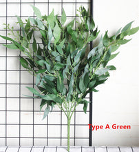 Load image into Gallery viewer, Artificial willow bouquet fake leaves for Home Christmas wedding decoration jugle party willow vine faux foliage plants wreath
