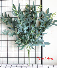 Load image into Gallery viewer, Artificial willow bouquet fake leaves for Home Christmas wedding decoration jugle party willow vine faux foliage plants wreath
