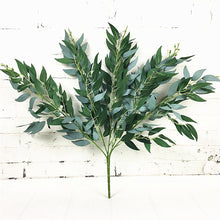 Load image into Gallery viewer, Artificial willow bouquet fake leaves for Home Christmas wedding decoration jugle party willow vine faux foliage plants wreath
