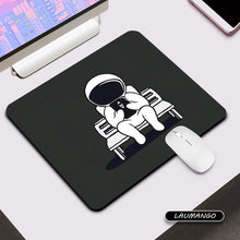 Load image into Gallery viewer, Astronaut Mouse Pad Printed Black Pattern Gaming Mouse Pad Gamer Keyboard Pad Mouse Pad Computer Accessories Desktop Protection Pad
