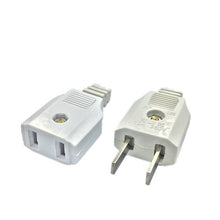 Load image into Gallery viewer, 2 Flat Pin AC Electric Power Male Plug Female Socket Outlet Adapter Wire Extension Cord Plug Adaptor
