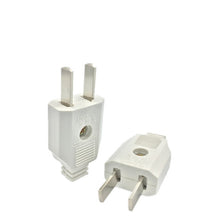 Load image into Gallery viewer, 2 Flat Pin AC Electric Power Male Plug Female Socket Outlet Adapter Wire Extension Cord Plug Adaptor
